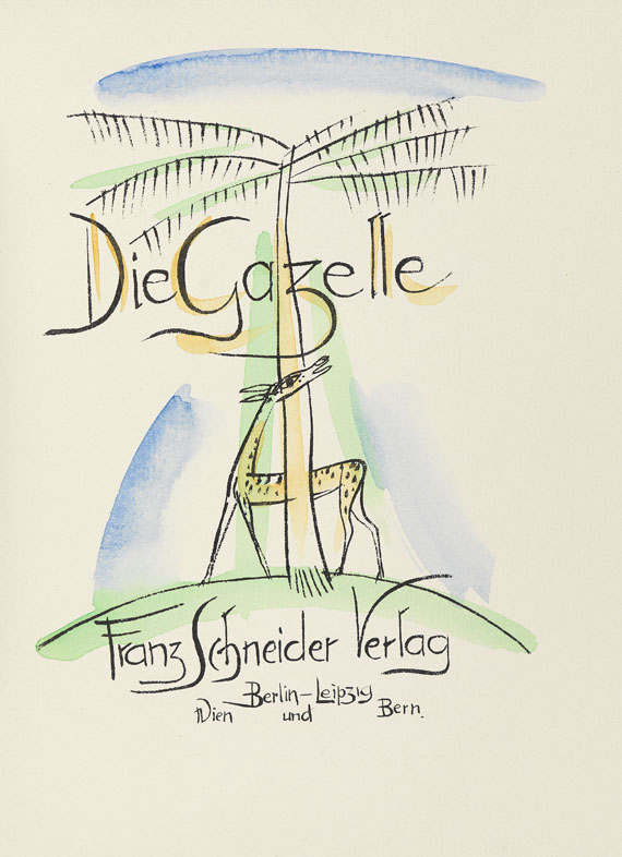 Richard Janthur - Die Gazelle. Um 1920