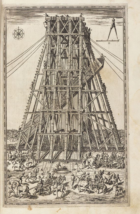 Domenico Fontana - Della Trasportatione. 1590 - Weitere Abbildung