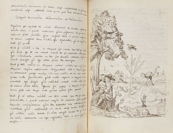  Manuskripte - Wyckersloot, C. van, 2 Vorlesungsmitschriften Univ. Löwen, in 1 Bd. 1653. - Weitere Abbildung