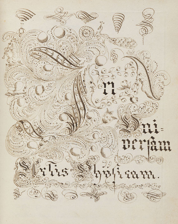 Manuskripte - Wyckersloot, C. van, 2 Vorlesungsmitschriften Univ. Löwen, in 1 Bd. 1653.