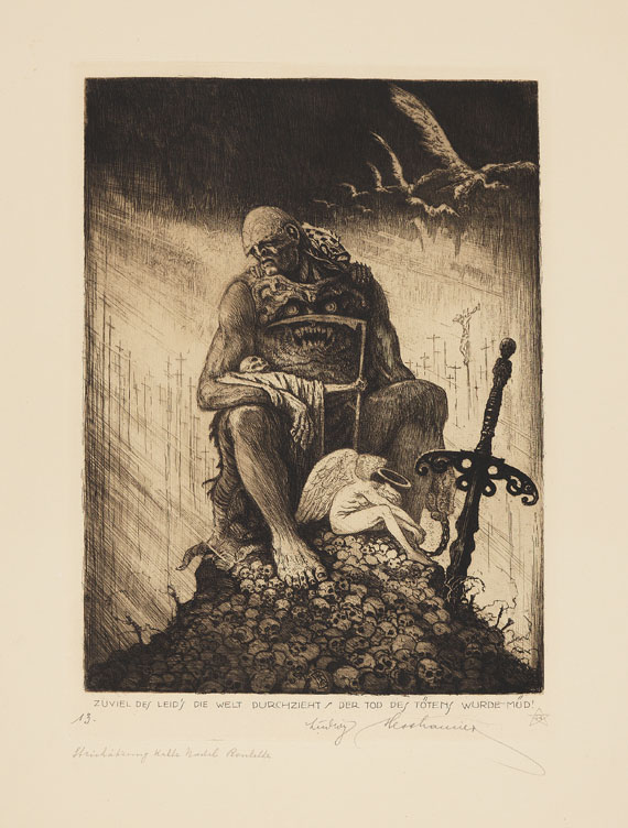 Ludwig Hesshaimer - Der Weltkrieg. Ein Totentanz. 1921 - Weitere Abbildung