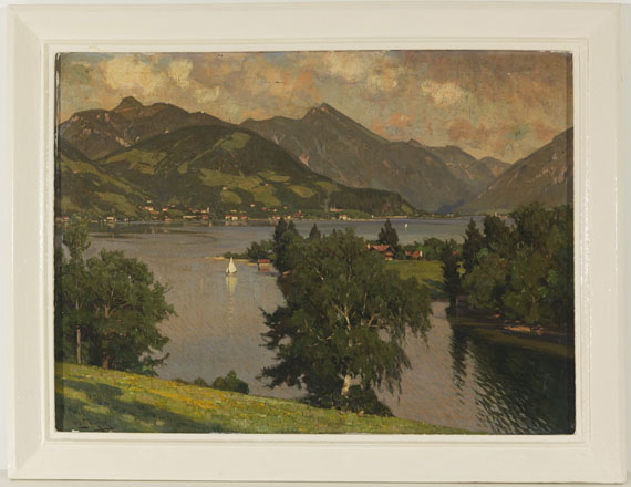 Otto Strützel - Blick auf den Tegernsee von Westen aus