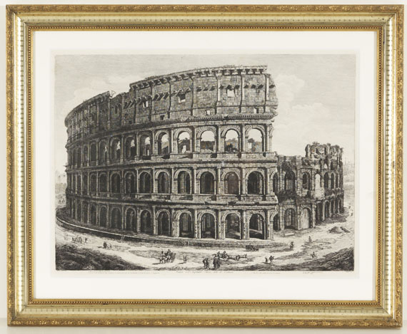 Luigi Rossini - 2 Blätter: Arco di Settimo Severo. Veduta dell