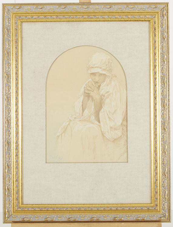 Alphonse Mucha - Porträt einer jungen Frau - Weitere Abbildung