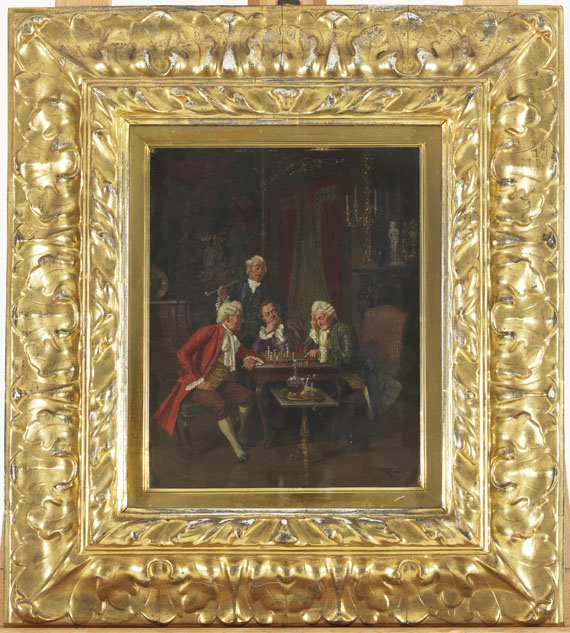 Albert Julius Franke - Beim Schachspiel - Weitere Abbildung