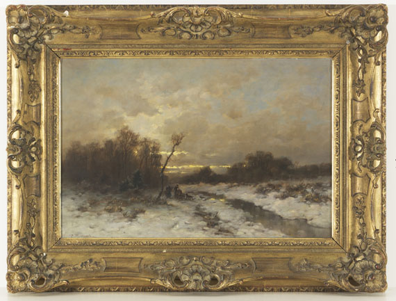 Désiré Thomassin - Winterlandschaft mit Reisigsammlern - Weitere Abbildung