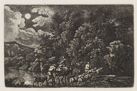 Ferdinand Kobell - 14 Bll.: Landschaften und Raufende Kartenspieler - Weitere Abbildung