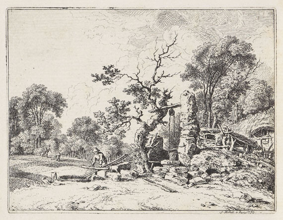 Ferdinand Kobell - 14 Bll.: Landschaften und Raufende Kartenspieler - Weitere Abbildung