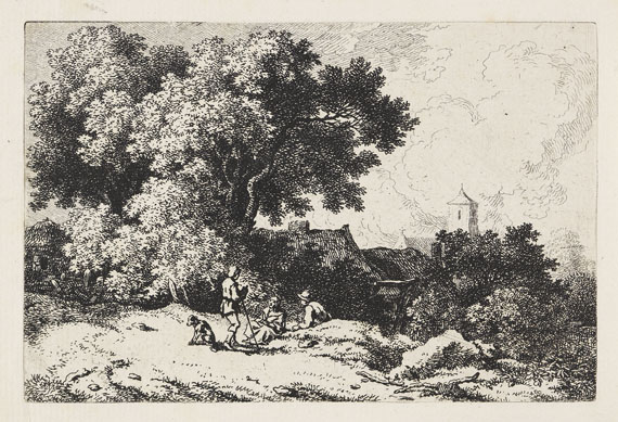 Ferdinand Kobell - 14 Bll.: Landschaften und Raufende Kartenspieler - Weitere Abbildung