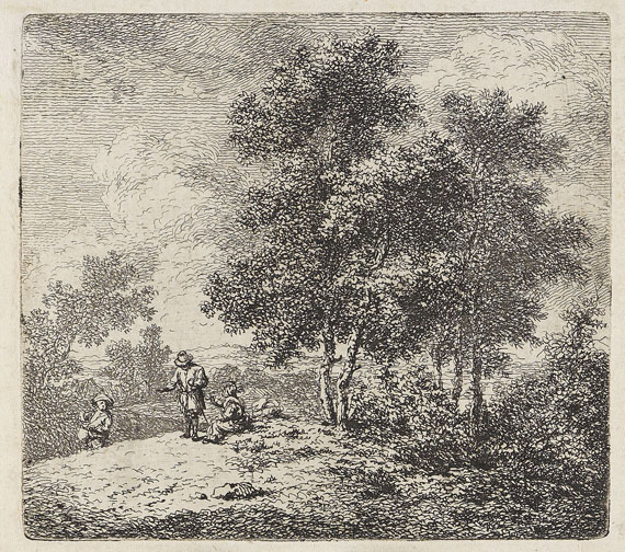 Ferdinand Kobell - 14 Bll.: Landschaften und Raufende Kartenspieler - Weitere Abbildung