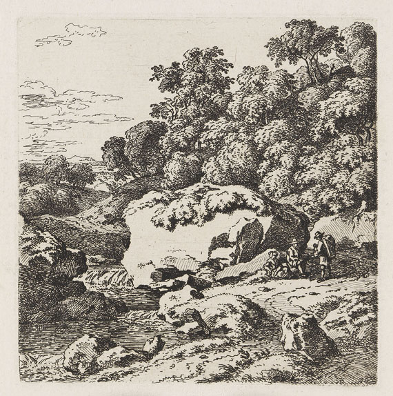 Ferdinand Kobell - 14 Bll.: Landschaften und Raufende Kartenspieler - Weitere Abbildung