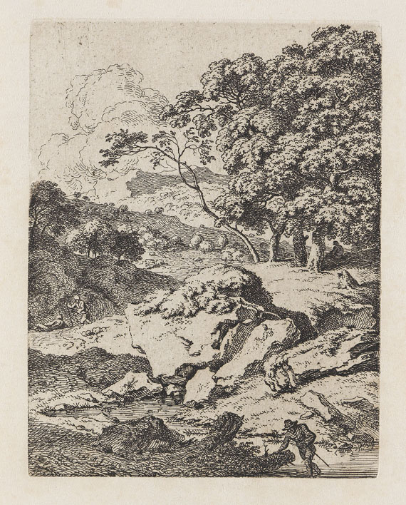 Ferdinand Kobell - 14 Bll.: Landschaften und Raufende Kartenspieler - Weitere Abbildung