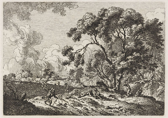 Ferdinand Kobell - 14 Bll.: Landschaften und Raufende Kartenspieler - Weitere Abbildung