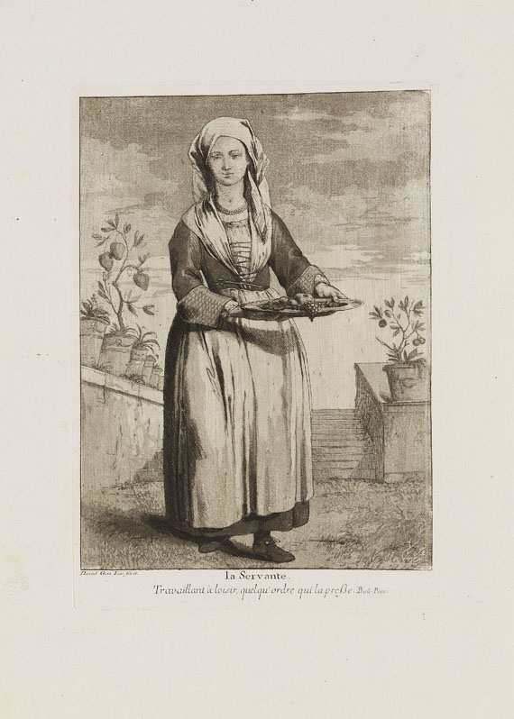 Giovanni David - 12 Bll.: Venezianische Portraits - Weitere Abbildung