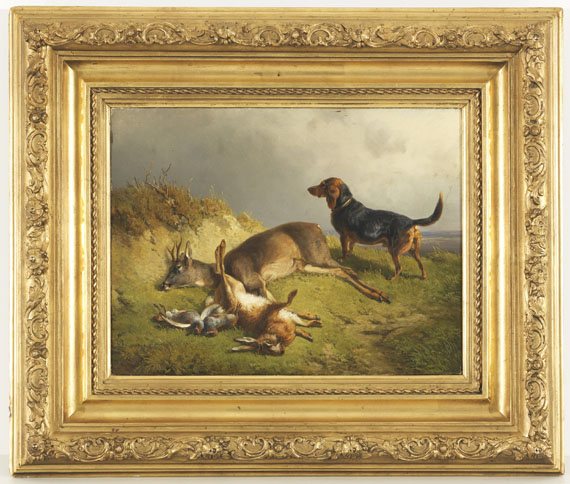 Ludwig Gustav Voltz - Erlegtes Wild und Jagdhund - Weitere Abbildung
