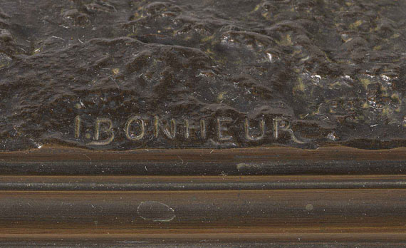 Isidore Jules Bonheur - Stehendes Pferd - Rückseite