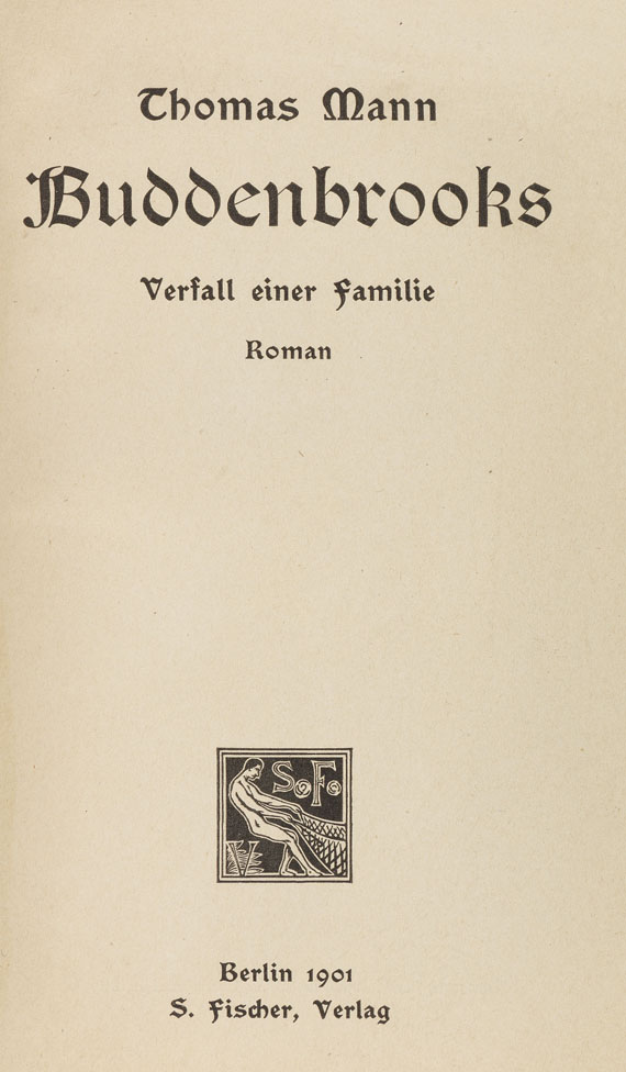 Thomas Mann - Buddenbrooks. 1901. 2 Bde.. - Weitere Abbildung