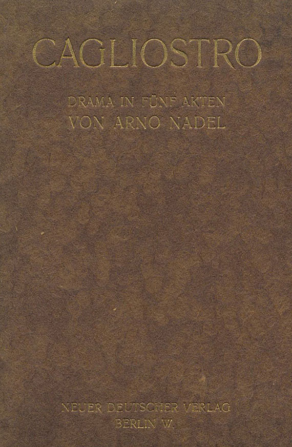 Arno Nadel - Cagliostro. 1913