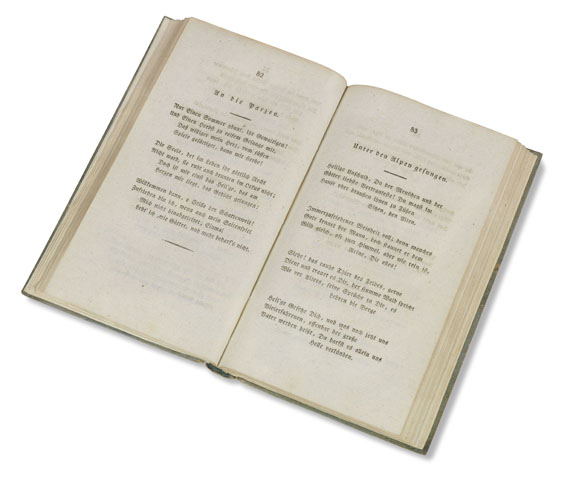 Friedrich Hölderlin - Gedichte. 1826. - Weitere Abbildung