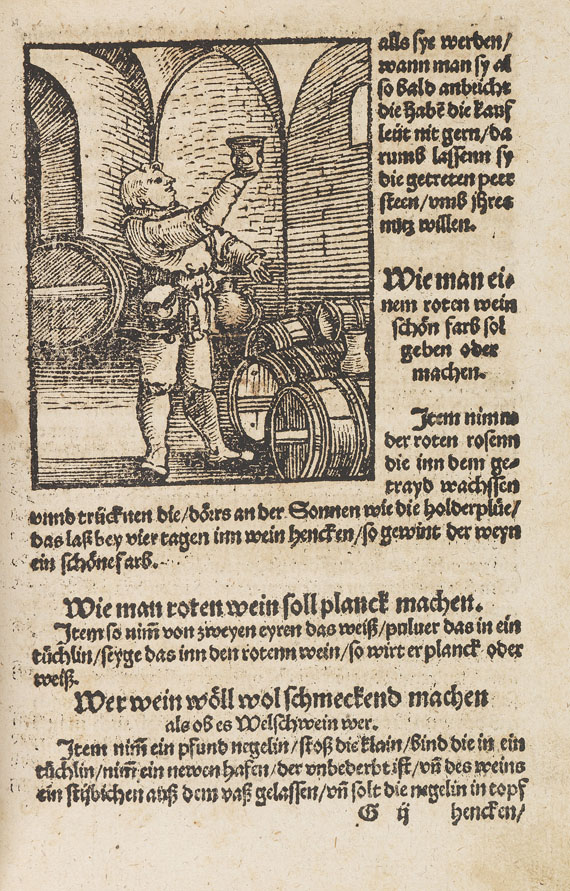   - Kellermaisterey. Augsburg 1536.. - Weitere Abbildung