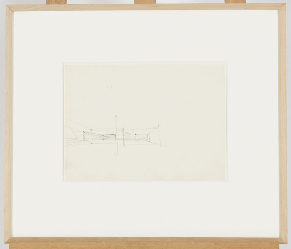 Ludwig Mies van der Rohe - Hofhäuser, Innenansicht - Rahmenbild