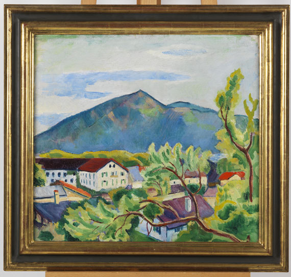 August Macke - Frühlingslandschaft in Tegernsee - Rahmenbild