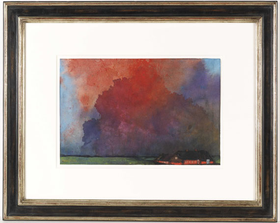 Emil Nolde - Bauernhof unter Gewitterwolken - Rahmenbild