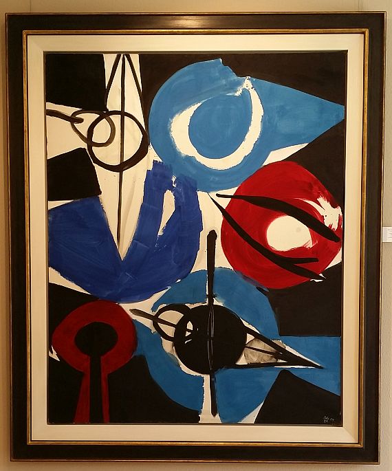 Ernst Wilhelm Nay - Irisch Blau - Rahmenbild