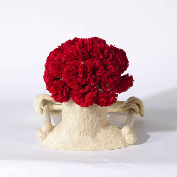 Maurizio Cattelan - Ohne Titel (Skelett-Vase) - Rückseite