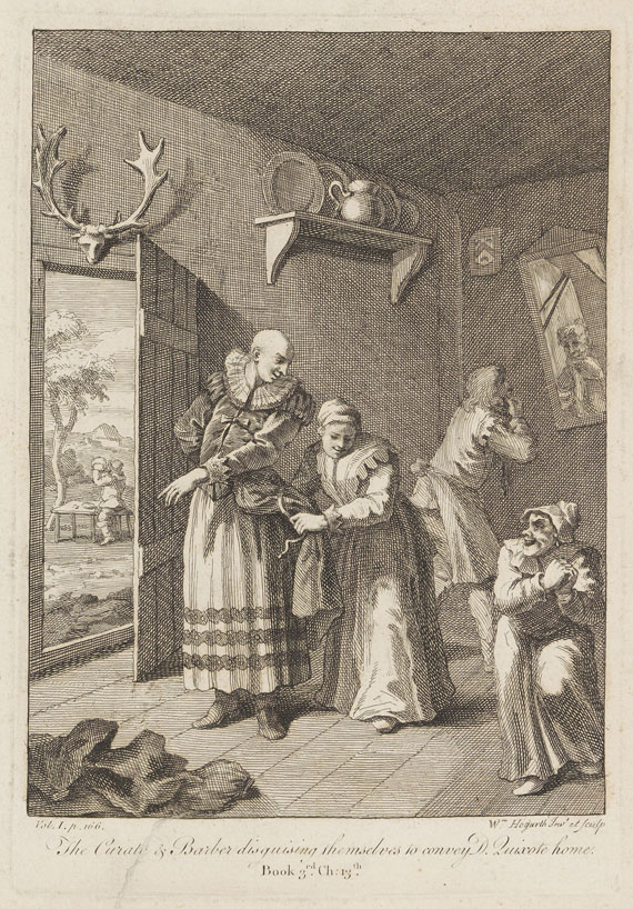 William Hogarth - 6 Bll.: Illustrationen zu Cervantes "Don Quijote" - Weitere Abbildung