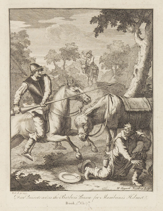 William Hogarth - 6 Bll.: Illustrationen zu Cervantes "Don Quijote" - Weitere Abbildung