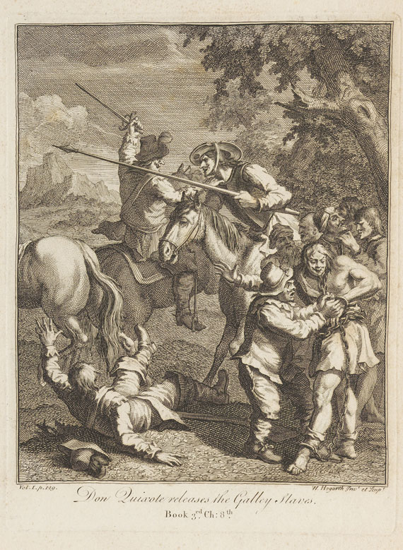 William Hogarth - 6 Bll.: Illustrationen zu Cervantes "Don Quijote" - Weitere Abbildung