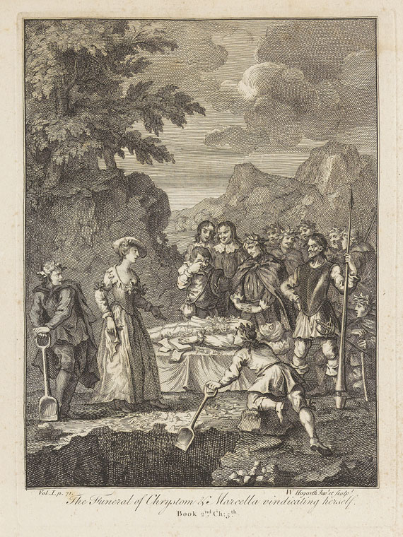 William Hogarth - 6 Bll.: Illustrationen zu Cervantes "Don Quijote" - Weitere Abbildung
