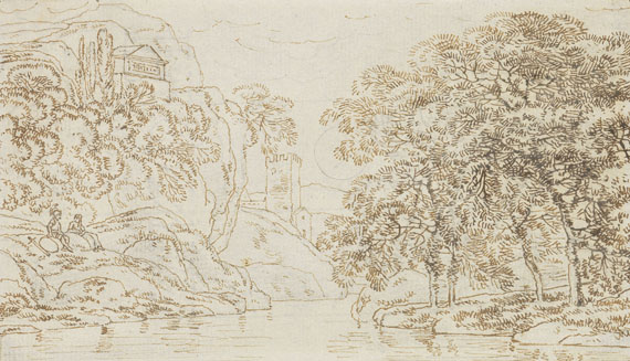 Franz Kobell - 7 Bll.: Landschaftsstudien - Weitere Abbildung