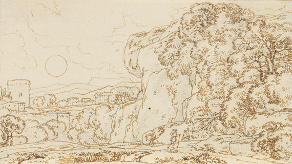 Franz Kobell - 7 Bll.: Landschaftsstudien - Weitere Abbildung