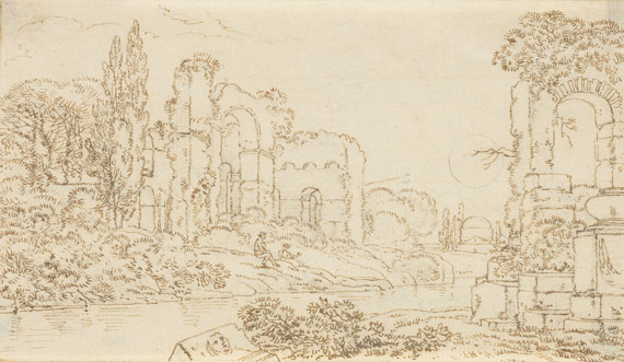 Franz Kobell - 7 Bll.: Landschaftsstudien - Weitere Abbildung