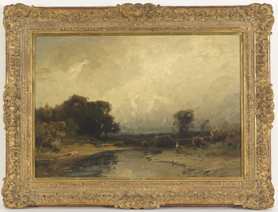 Ludwig Willroider - Oberbayrische Landschaft - Rahmenbild