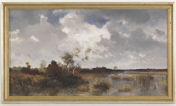 Josef Wenglein - Mooslandschaft im Herbst - Rahmenbild