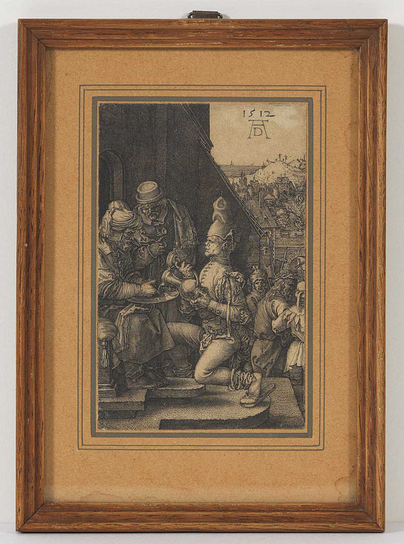Albrecht Dürer - Die Handwaschung des Pilatus - Rahmenbild
