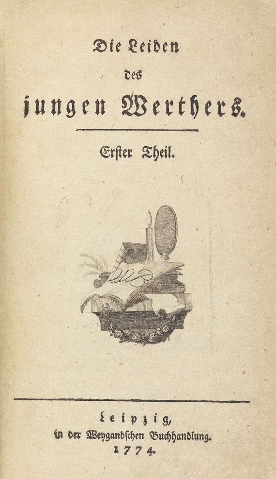 Johann Wolfgang von Goethe - Die Leiden des jungen Werthers. 1774.