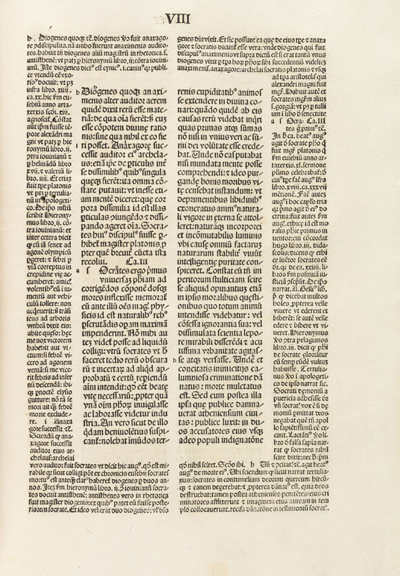 Aurelius Augustinus - De civitate dei. 1489.