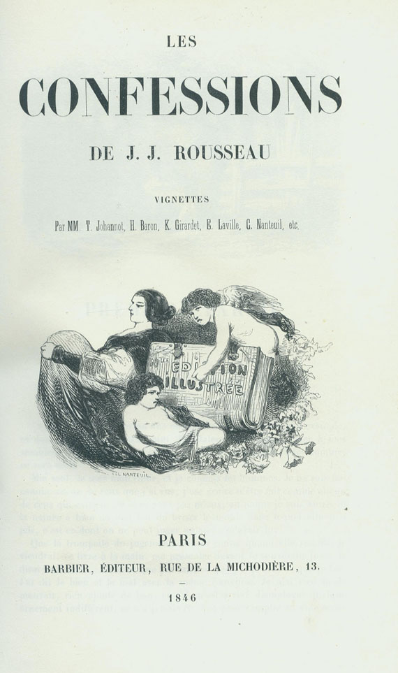 Jean-Jacques Rousseau - Les confessions. 1846