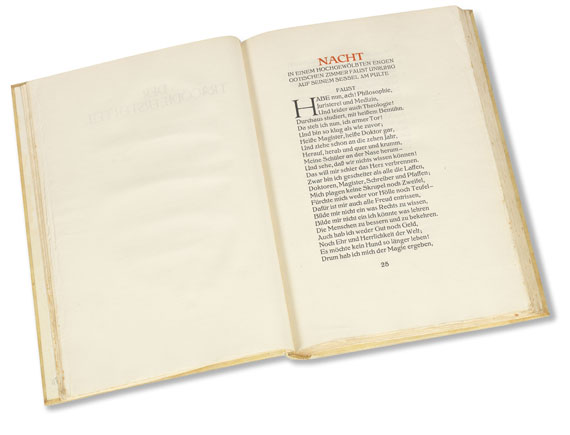 Johann Wolfgang von Goethe - Faust. 1922-24. 3 Bde.