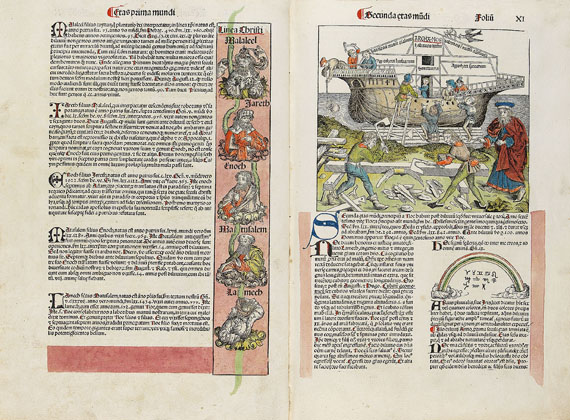 Hartmann Schedel - Weltchronik. 1493. Cincinnius-Exemplar. - Weitere Abbildung