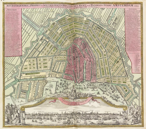 Johann Baptist Homann - Grosser Atlas uber die gantze Welt. 1725. 2 Bde.