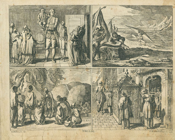 Johann Bernhard Basedow - Elementarwerk. 1785. 3 Bde. sowie Kupfersammlung. 1774