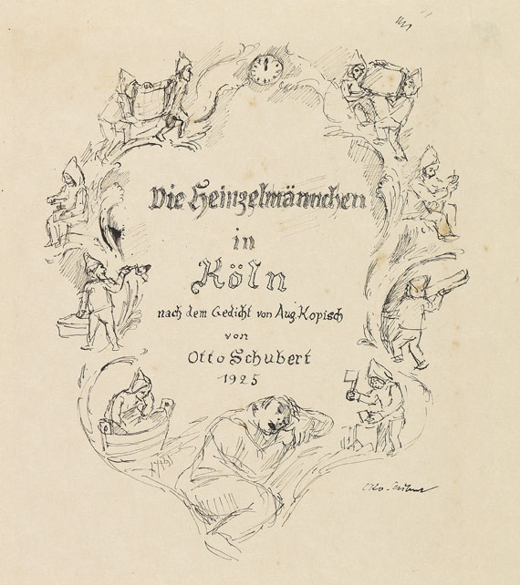 Otto Schubert - Die Heinzelmännchen in Köln. 1925 - Weitere Abbildung