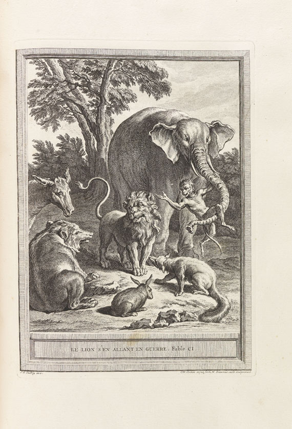 Jean de La Fontaine - Fables choisies. 4 Bde. 1755-59. - Weitere Abbildung