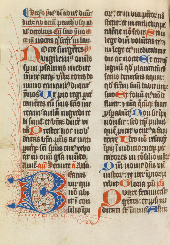   - Breviarium fratrium minorum. Handschrift auf Pergament um 1450.