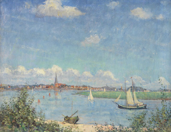 Heinrich Linde-Walther - Blick auf Travemünde